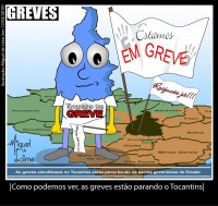 Charge Tocantins em greve